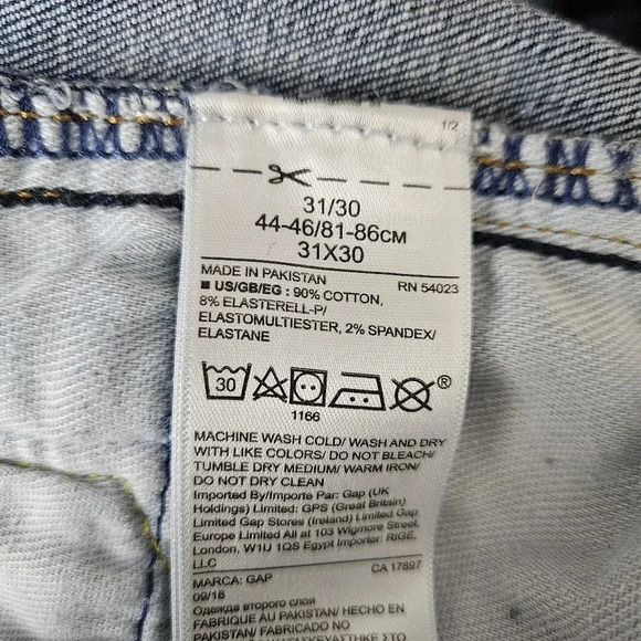 GAP Denim Skinny Jeans Medium Indigo Wash Mid Rise - Picture 6 of 7